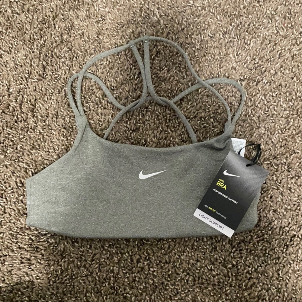 Grey Nike Sports Bra